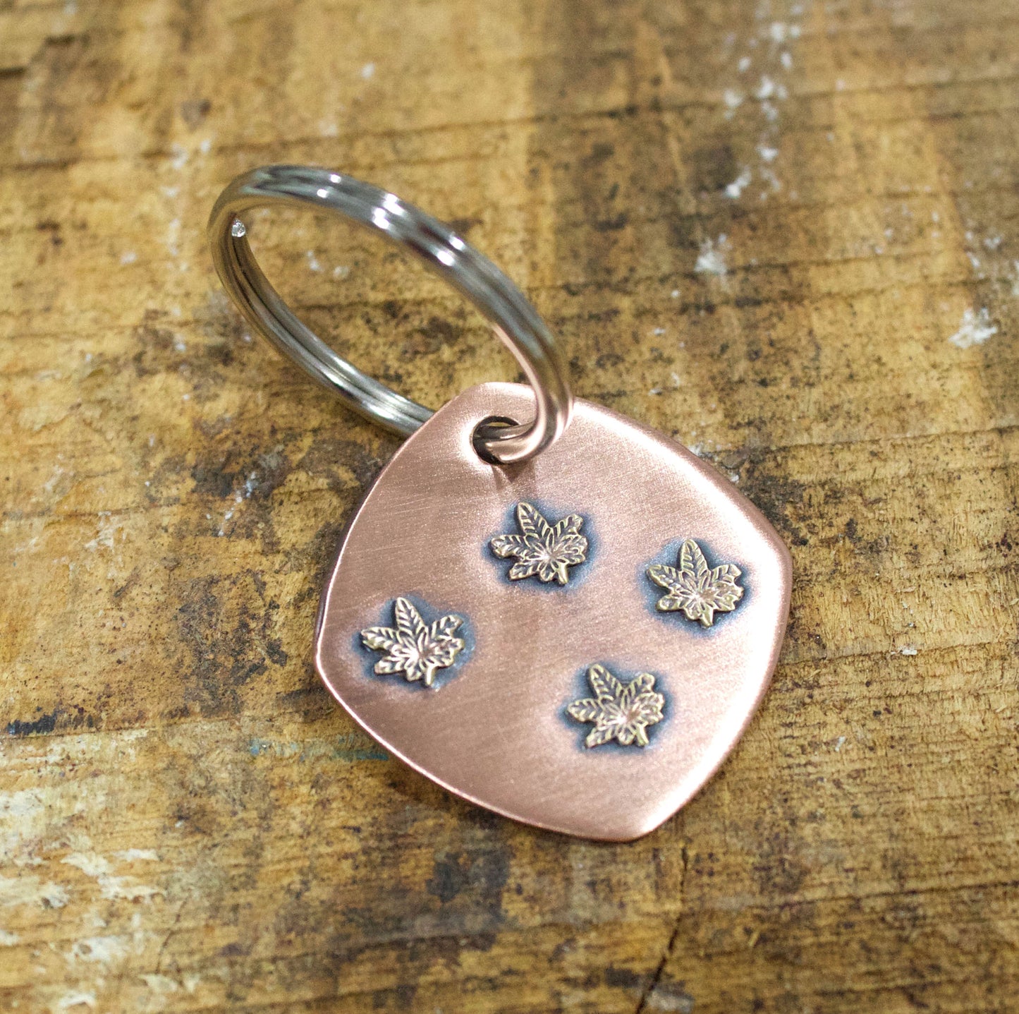 Cannabis Leaf Keychain