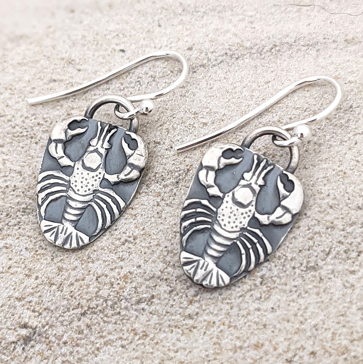 Essential Lobster Earrings in Sterling Silver