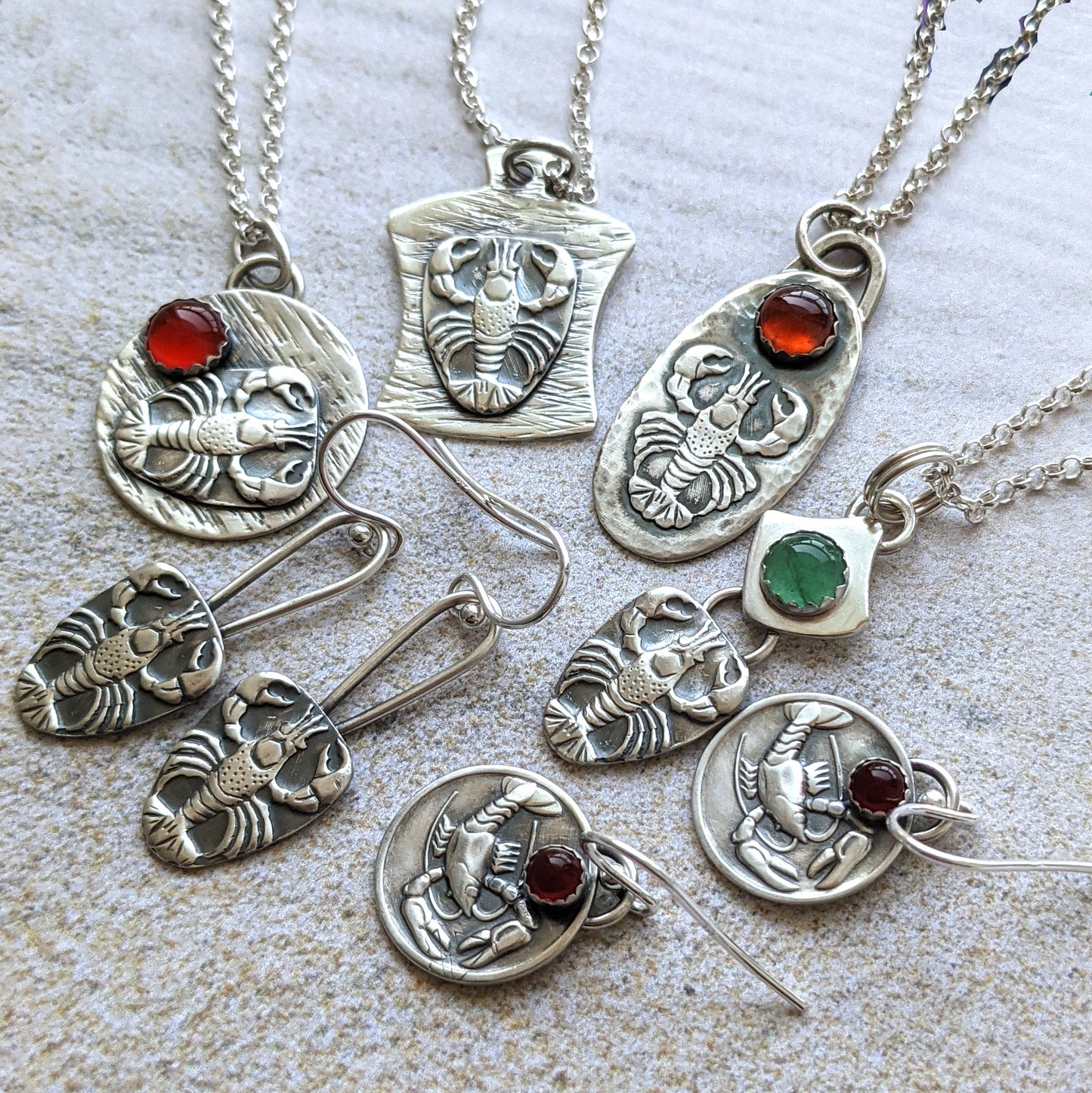 Essential Lobster Earrings in Sterling Silver