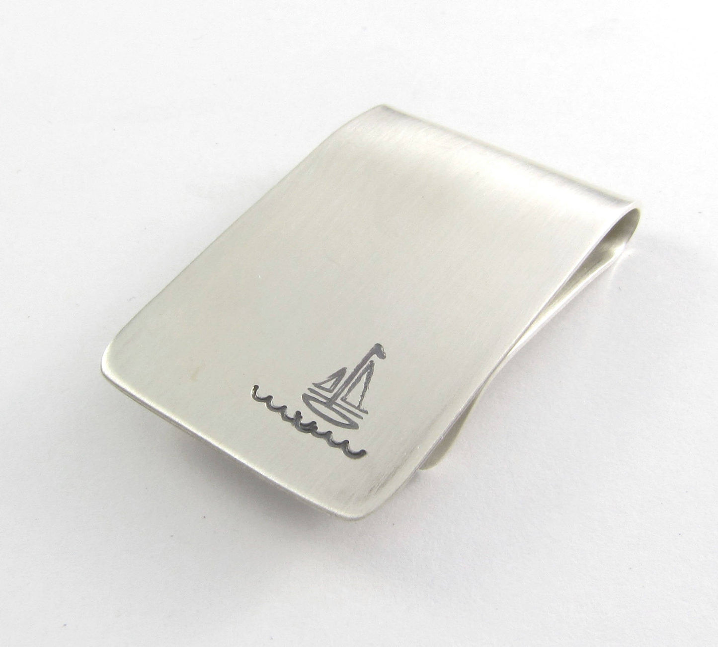 Boat Ocean Sterling Silver Money Clip
