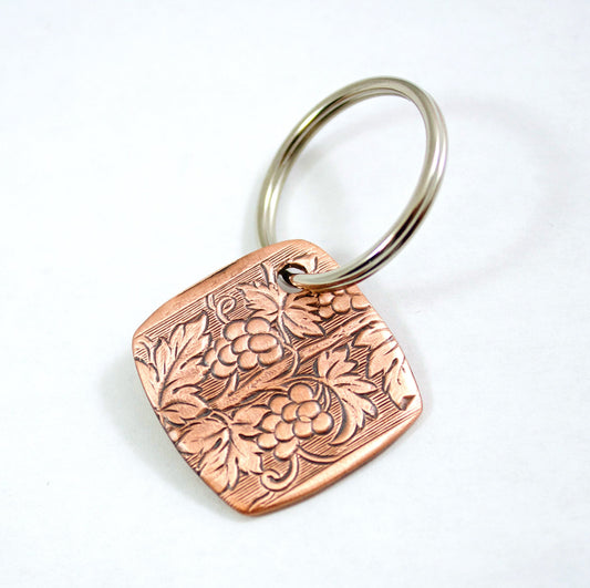Grapevine Copper Keychain