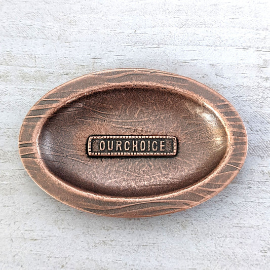 Our Choice Copper Oval Ring Dish