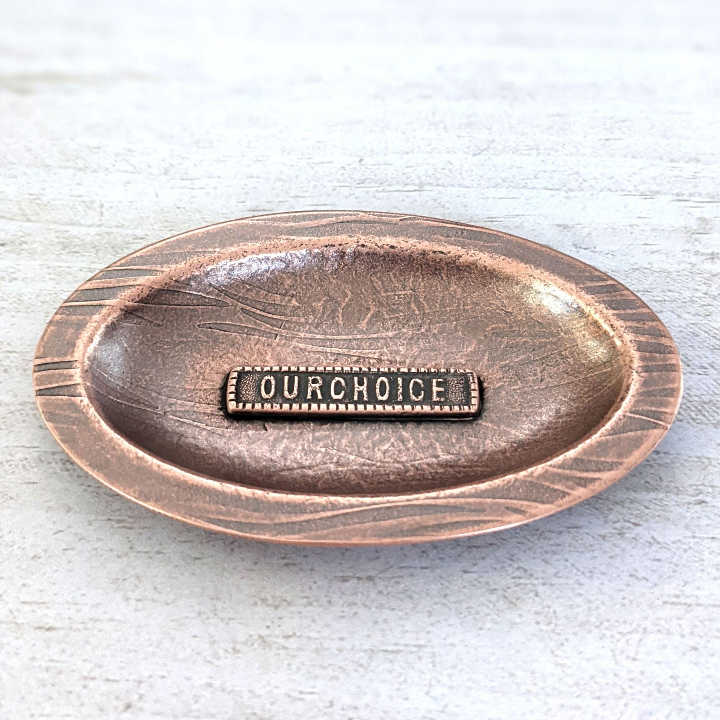 Our Choice Copper Oval Ring Dish