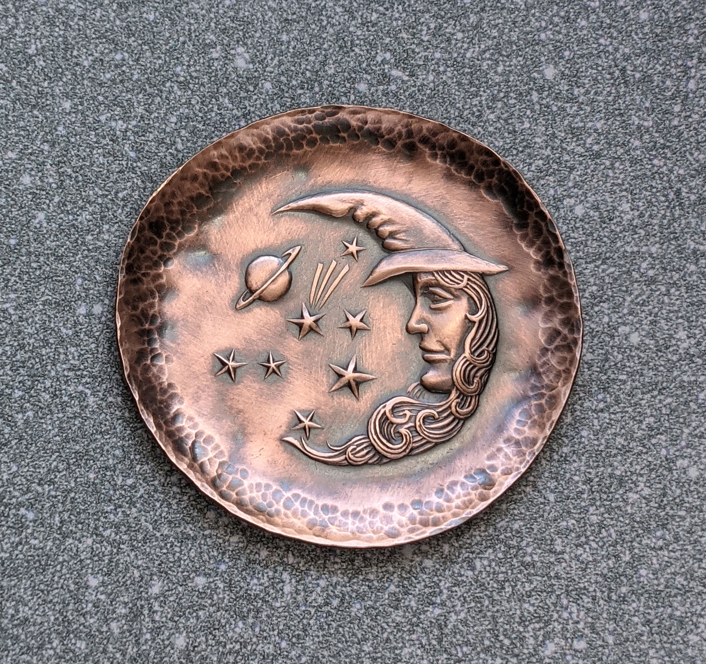 Moon Goddess Copper Ring Dish