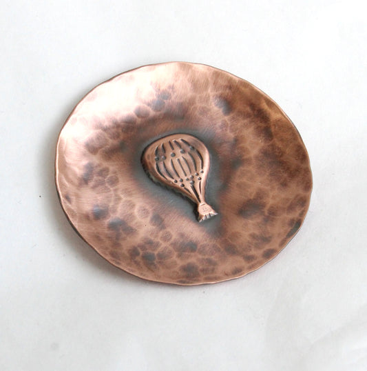 Hot Air Balloon Copper Ring Dish