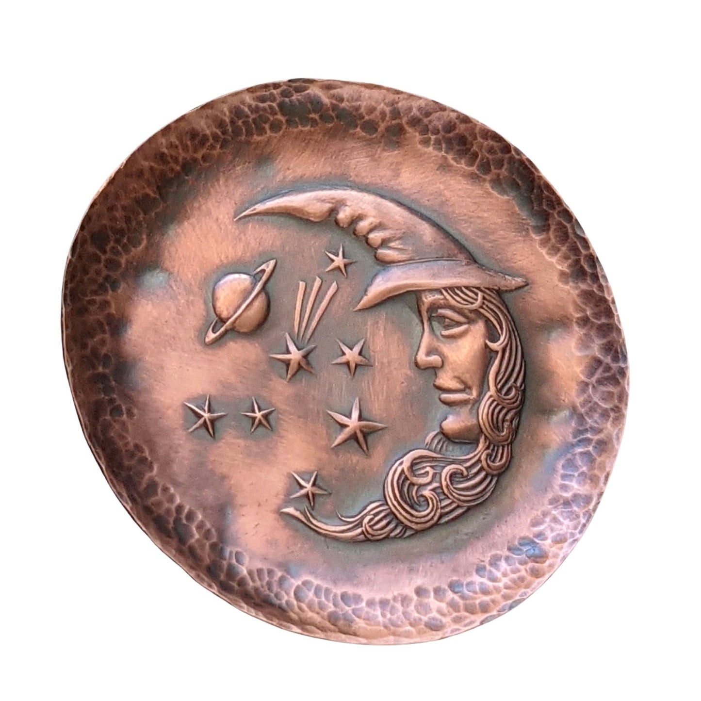 Moon Goddess Copper Ring Dish