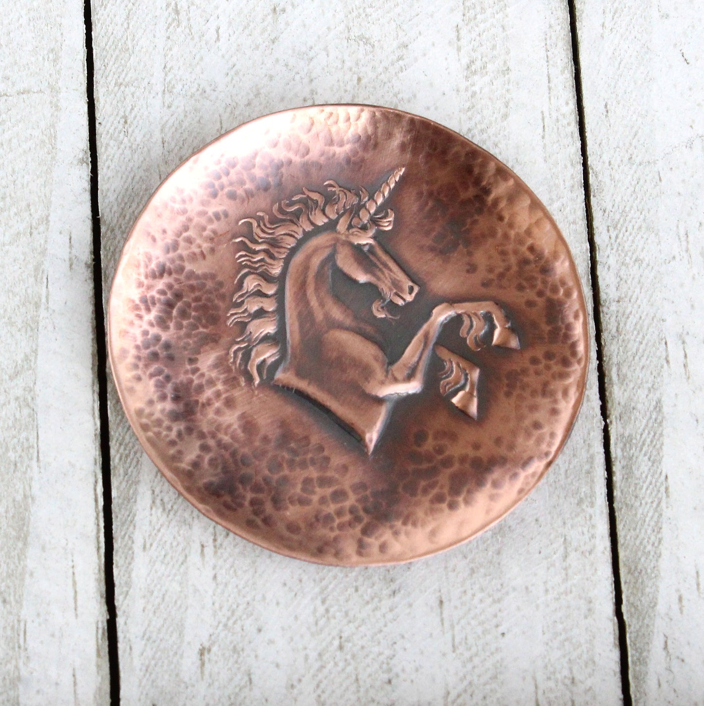 Unicorn Copper Ring Dish