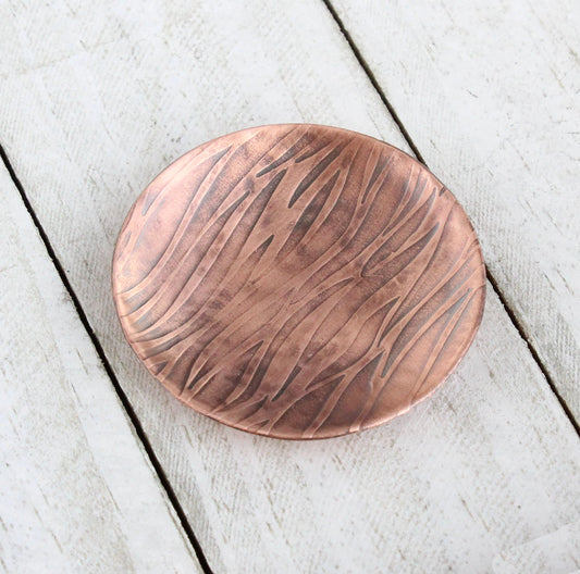 Gentle Waves Copper Ring Dish