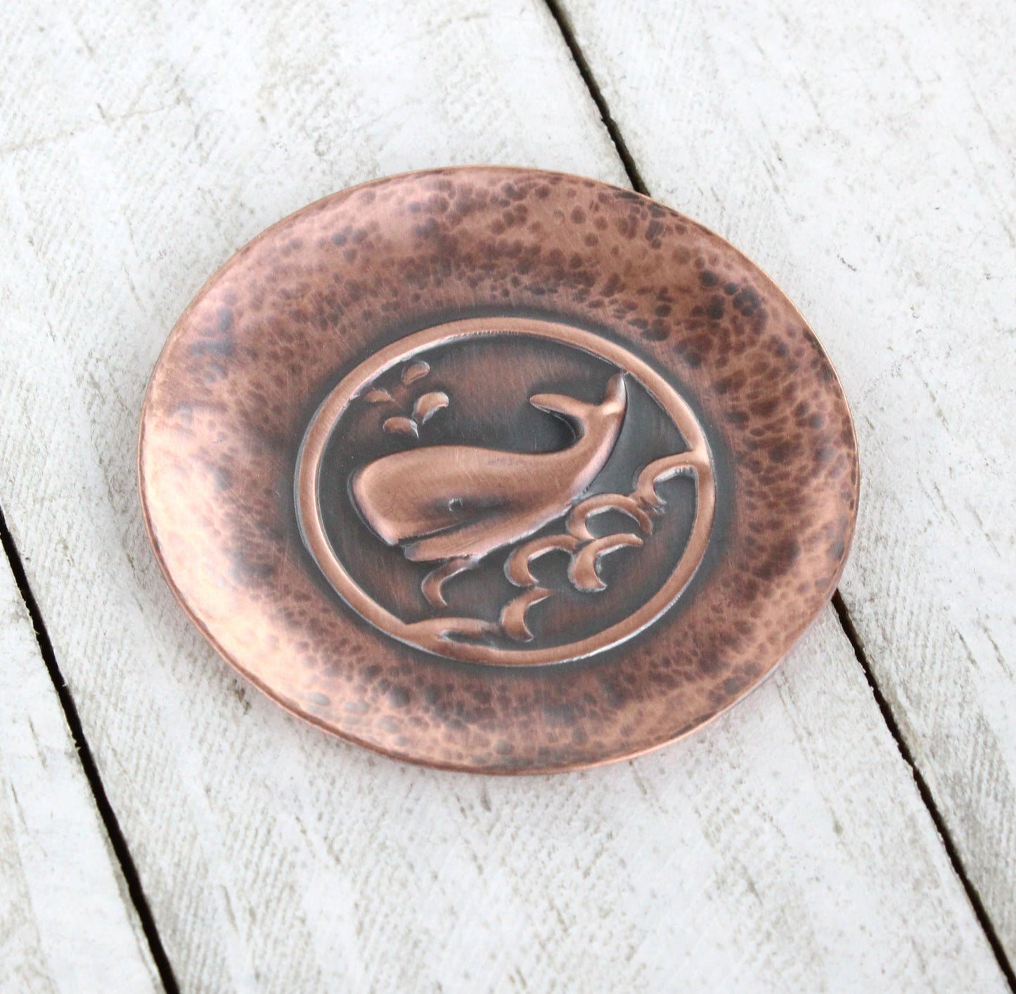 Happy Whale Copper Ring Dish