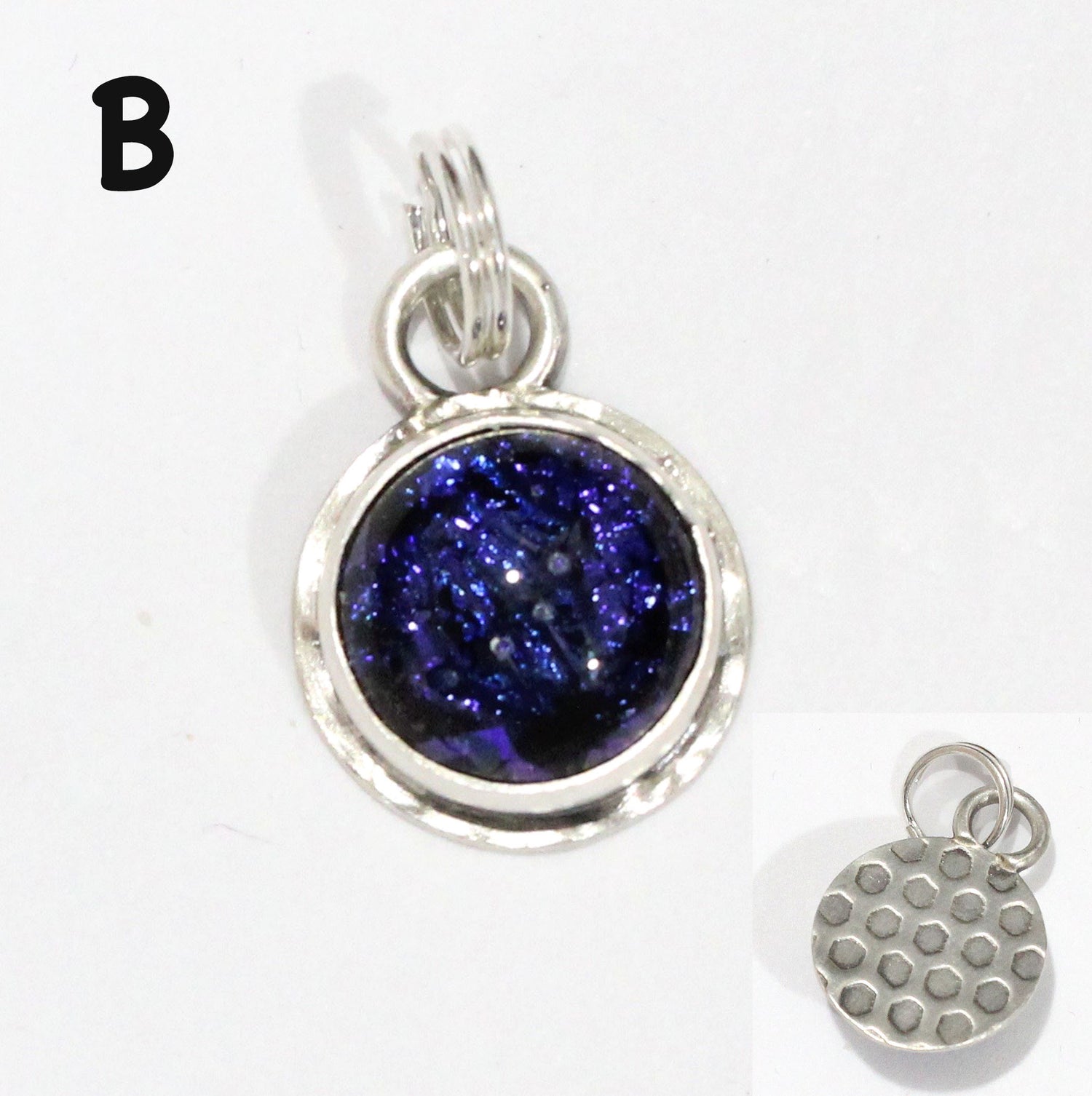 Sparkling Dichroic Glass Charms