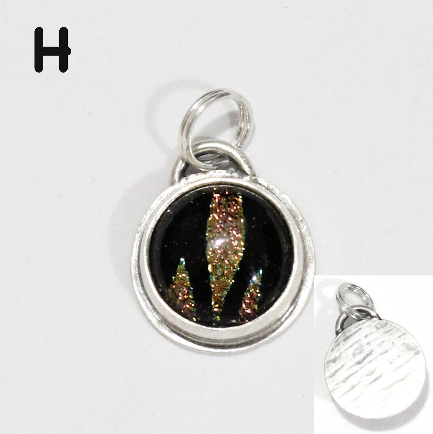 Sparkling Dichroic Glass Charms