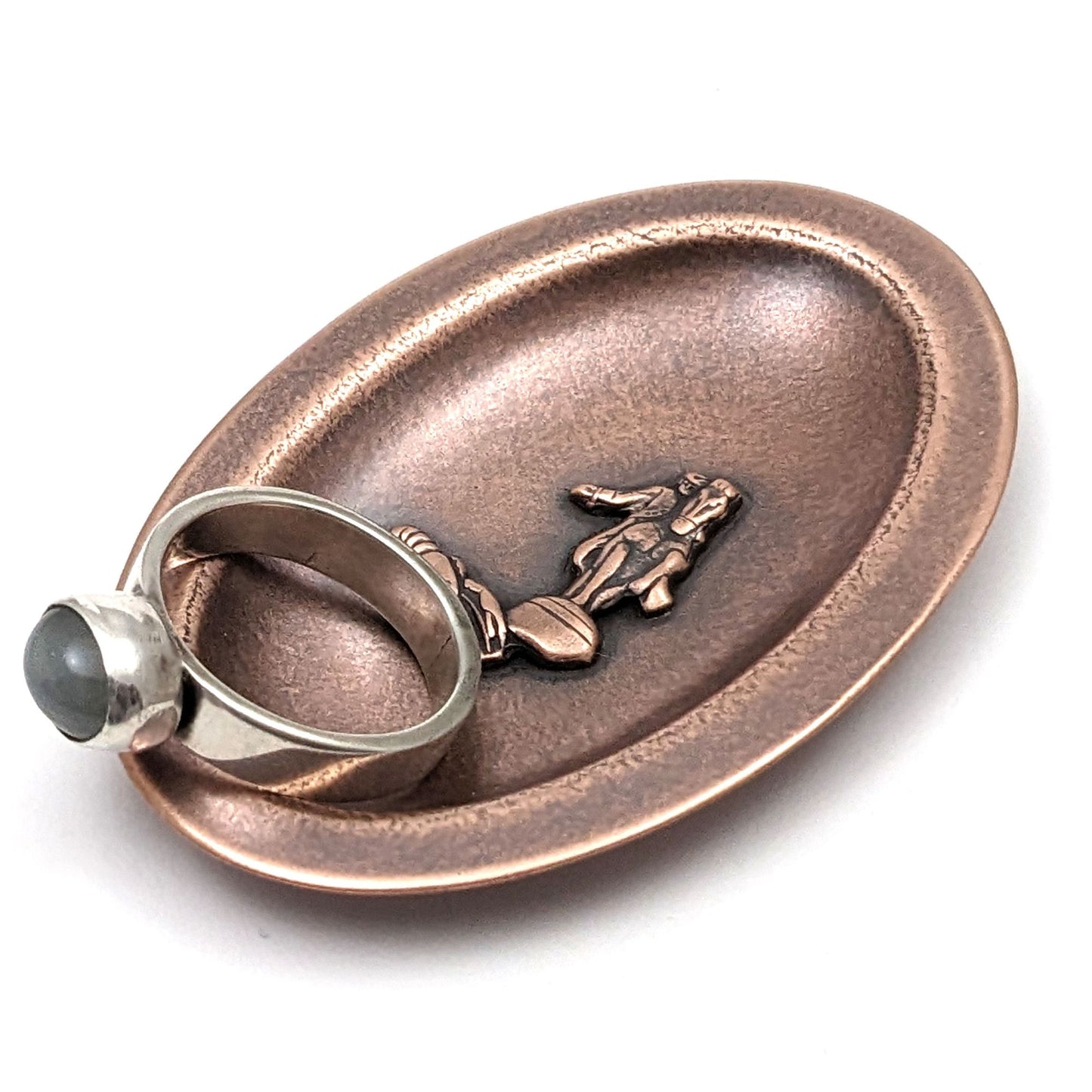 Paul Revere Lobster Copper Oval Ring Dish