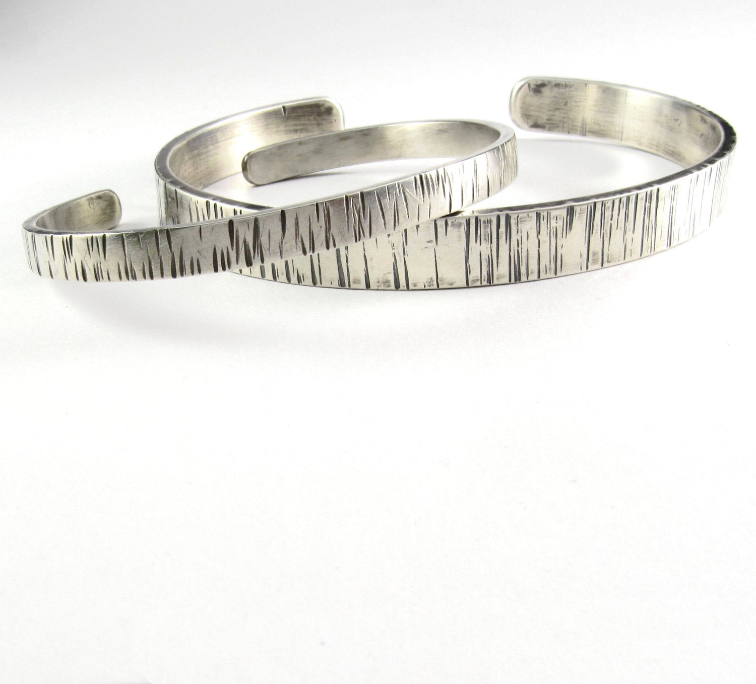 Mens and Womens Sterling Silver Cuff Bracelet