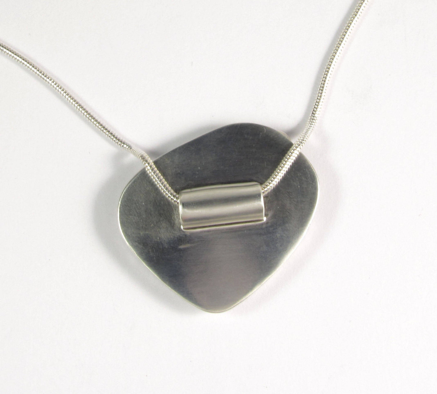 amphibole brown sterling silver pendant
