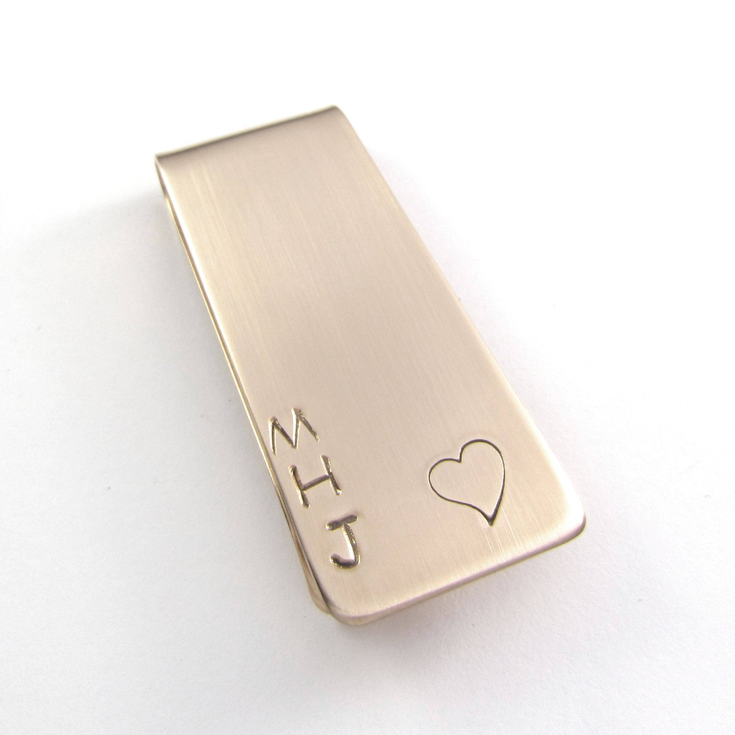 money clip personalized initials