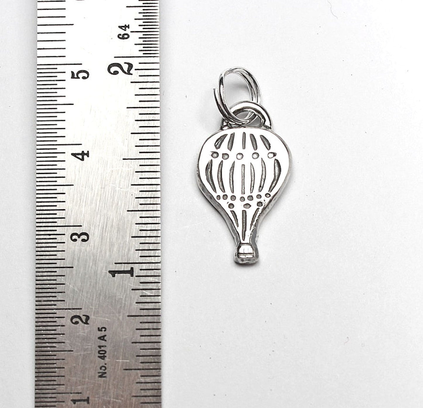 Hot Air Balloon Sterling Silver Charm