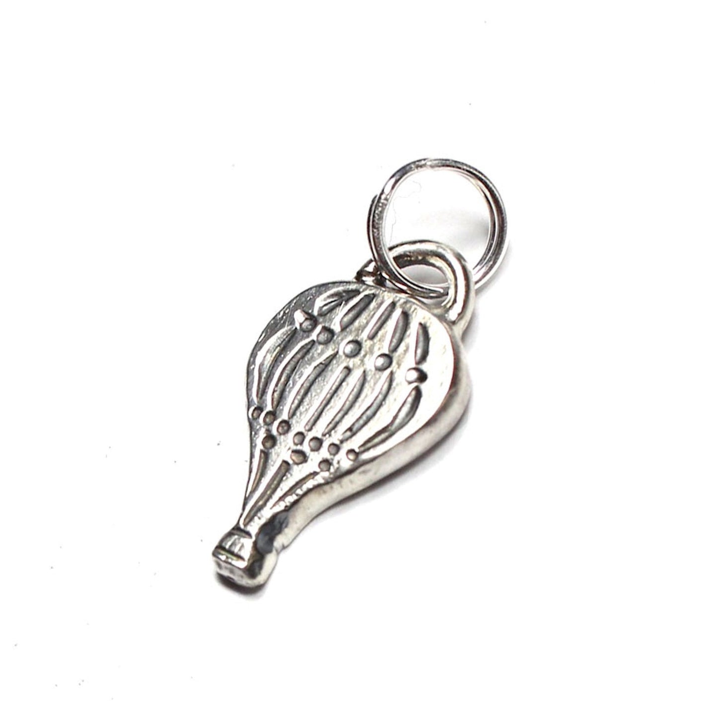 Hot Air Balloon Sterling Silver Charm