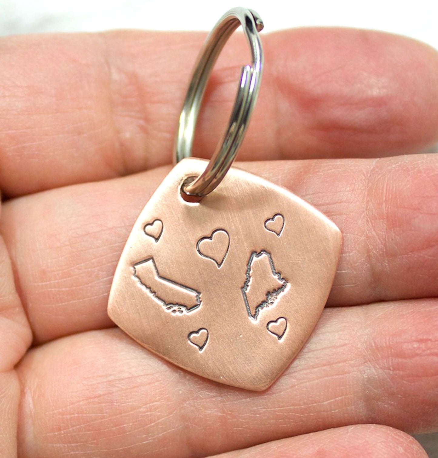 love across the miles keychain