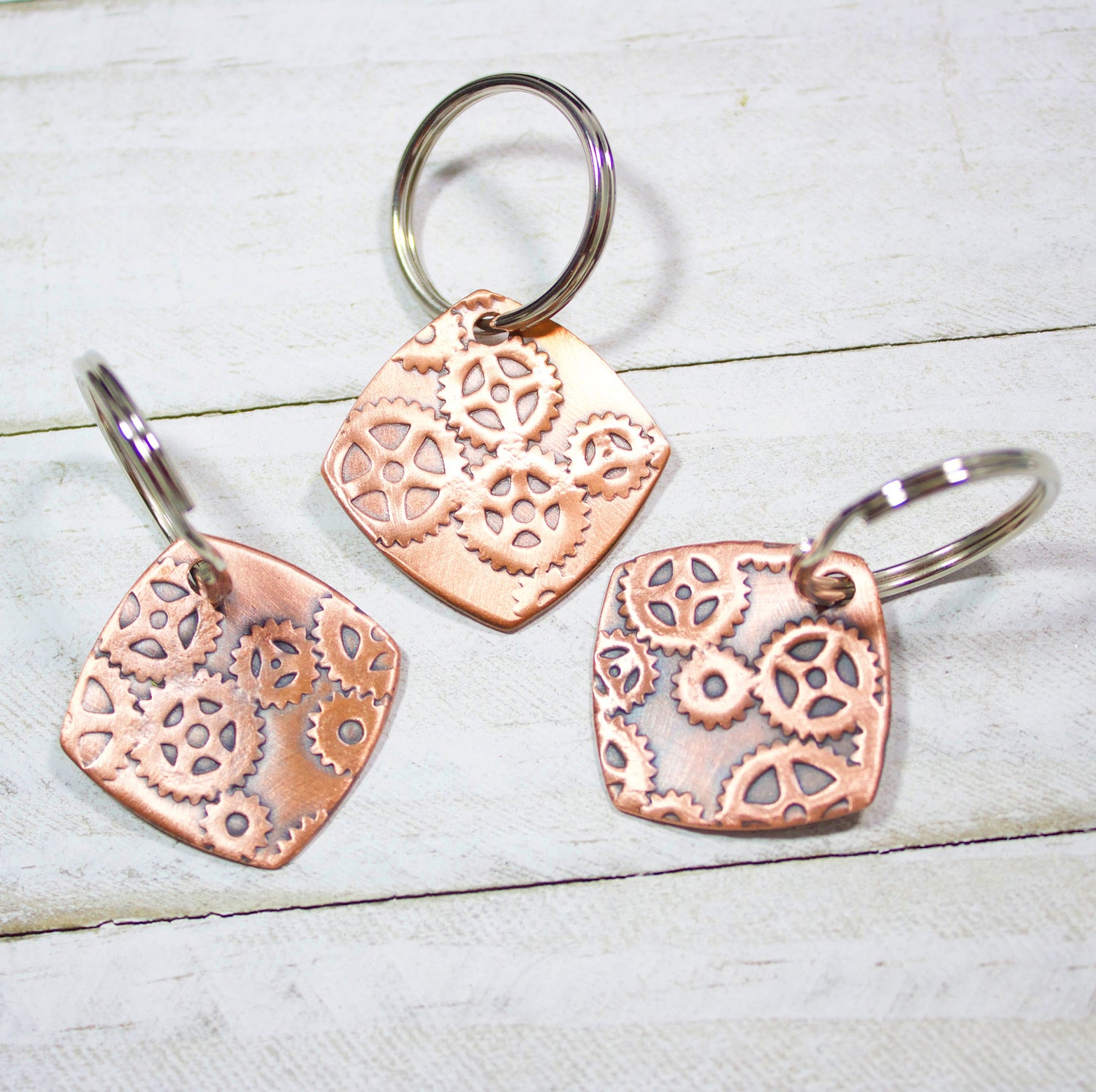 engineer gift copper keychain