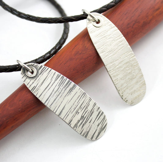 LINES Sterling Silver Pendant Him Her Them