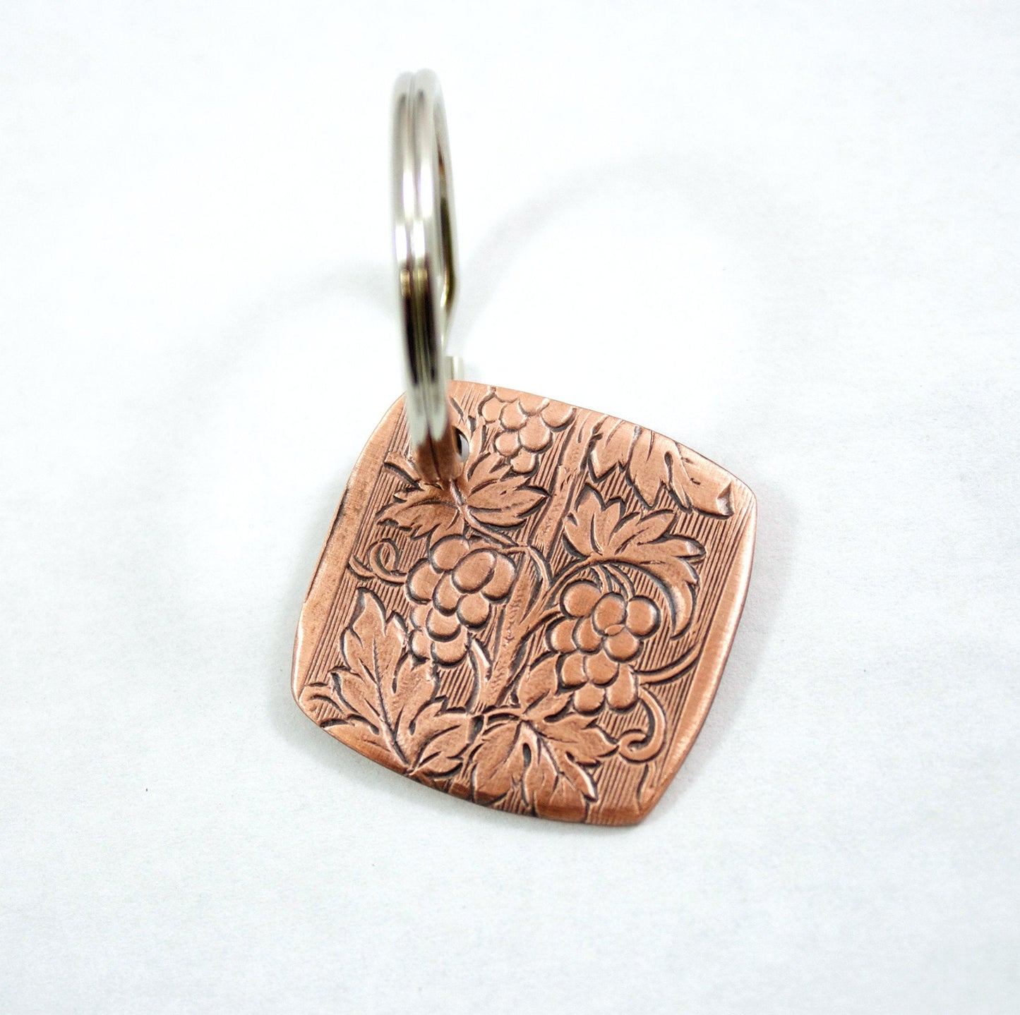 Grapevine Copper Keychain Vintage