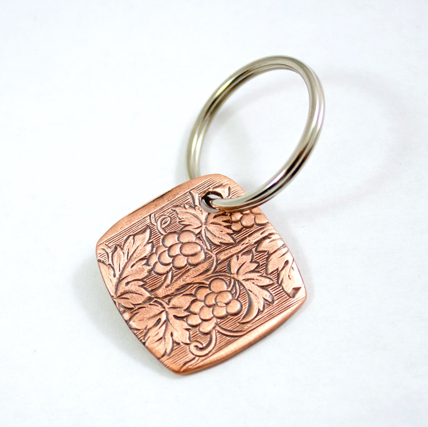 Grapevine Copper Keychain